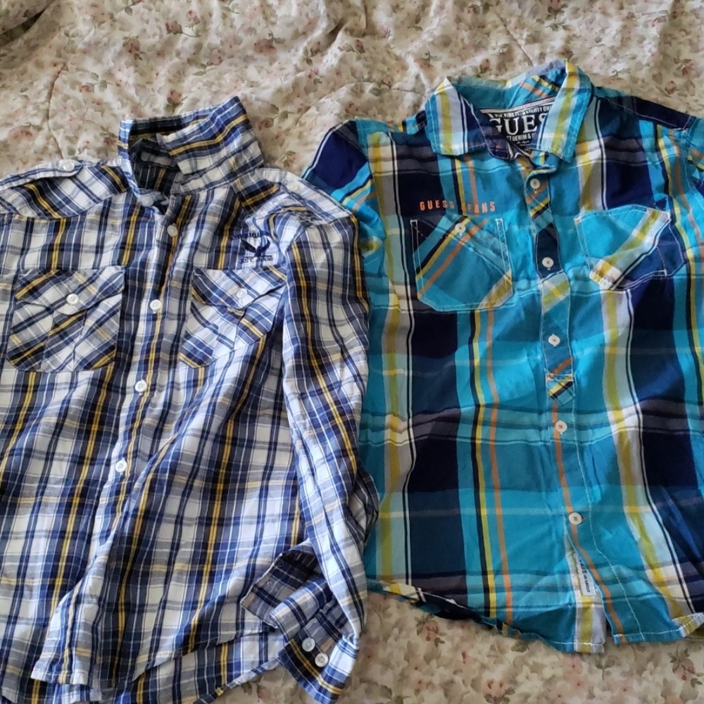 2 Boy's Shirts, Guess, American Hawk